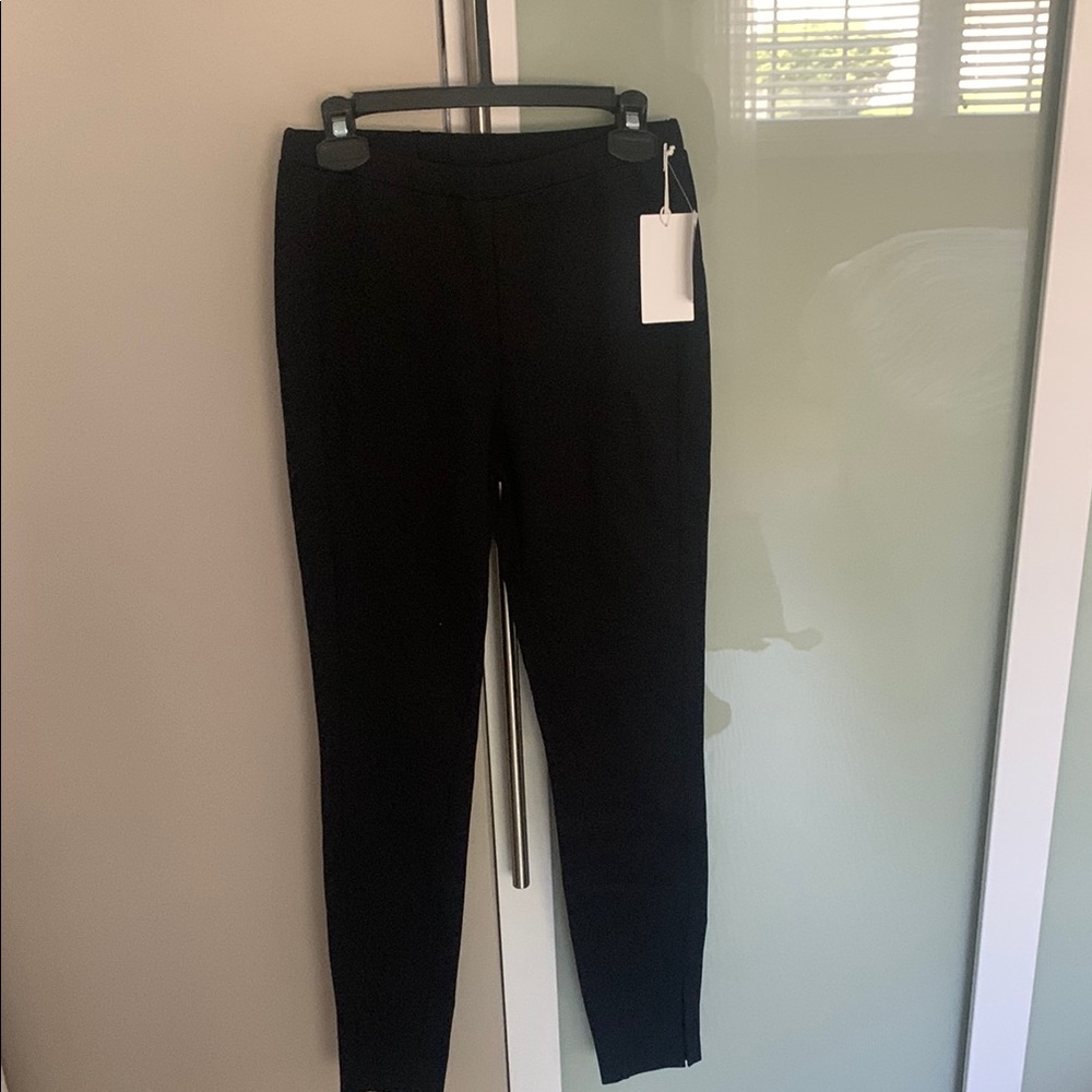 Nordstrom Classic Black Trousers with Split Ankle